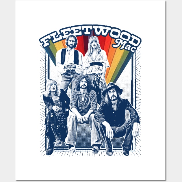 Fleetwood Mac Retro Aesthetic Design Wall Art by DankFutura